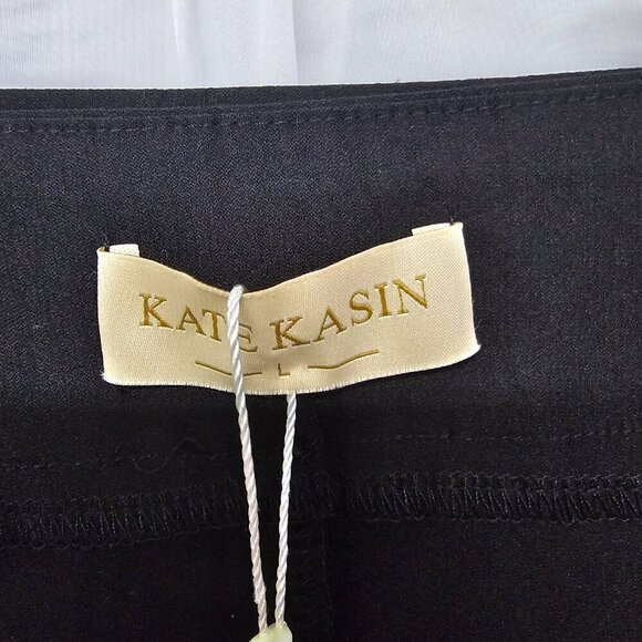 NWT Kate Kaslin Black Bodycon Pencil Skirt Mini Retro Office Party L - Picture 10 of 14